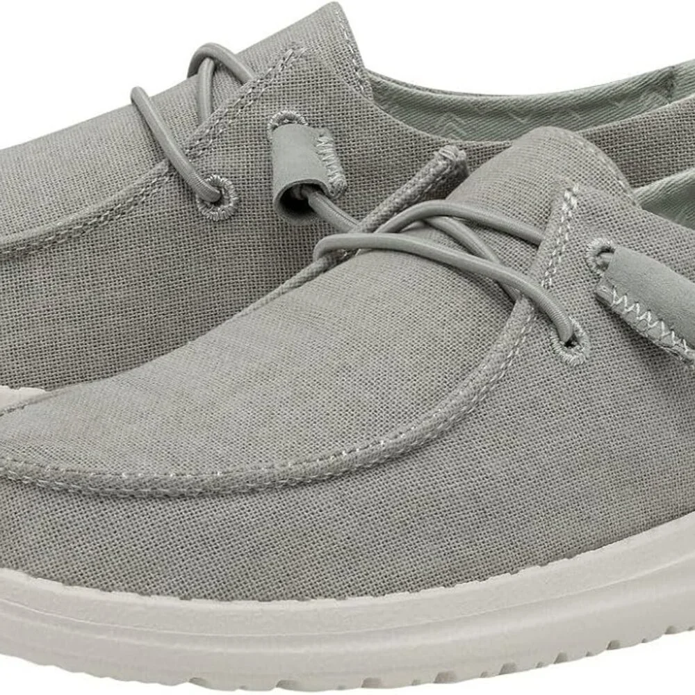 Hey Dude Women's Wendy Chambray Lace-Up Loafer - Picture 2 of 7